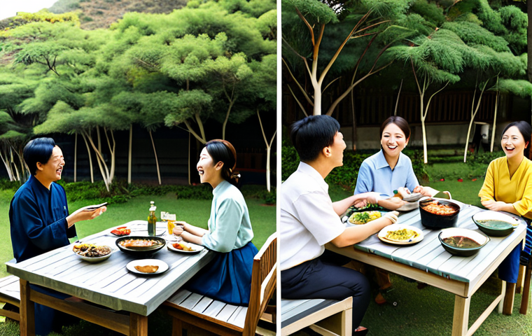 남아프리카 공화국과 한국의 문화 차이 - **

A split-screen image. On the left, a South African family is enjoying a "braai" (barbecue) in th...